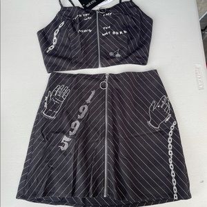 Set Blouse and skirt, New from Forever 21 with labels size S